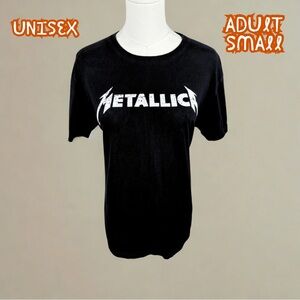 Metallica Black Band Tee – Unisex Adult Small Graphic T‑Shirt